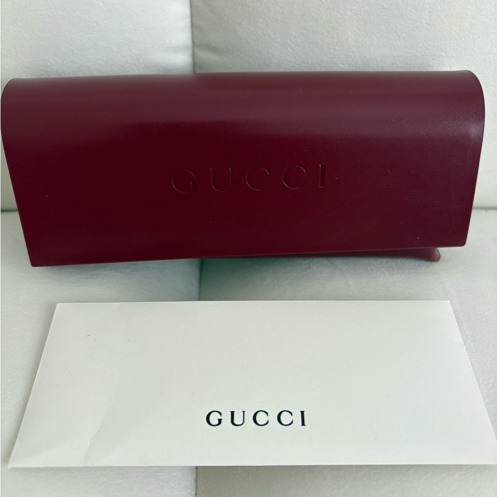 Gucci Burgundy Glasses Case